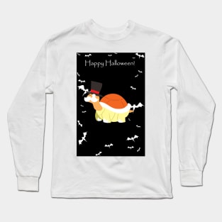 "Happy Halloween" Spooky Dapper Turtle Long Sleeve T-Shirt